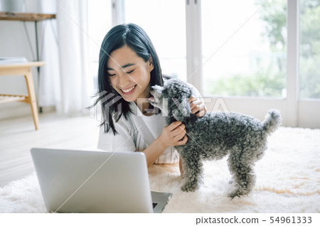 Life with a dog Woman business Life with a dog Woman business 54961333