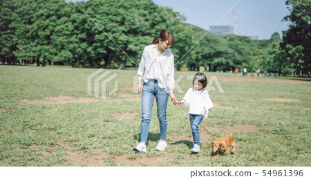 Life with a dog Family 54961396