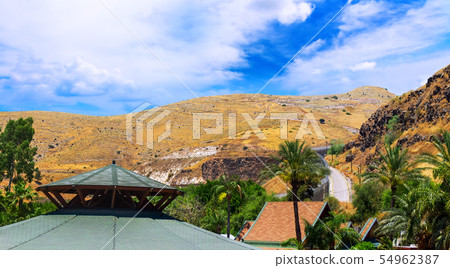 Small town in highlands in Israel 54962387