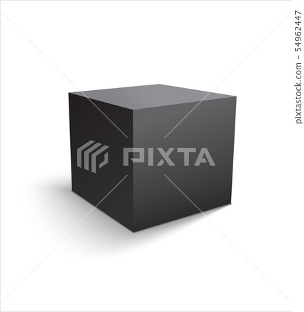 Box black icon. Template for your design. 54962447