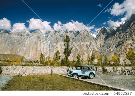 Landscape view of Passu cones mountain, Pakistan. Landscape view of Passu cones mountain, Pakistan. 54962527