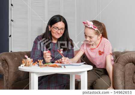 Teen girl on reception at the psychotherapist. Teen girl on reception at the psychotherapist. 54962653