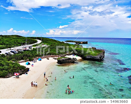 熱帶海灘空中照片 54963660