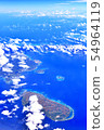 Southern islands seen from the sky 54964119