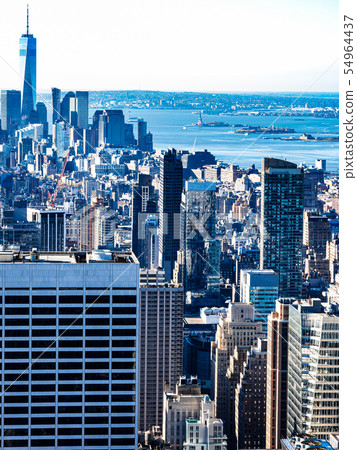 New York Manhattan Skyscraper Vertical Position New York Manhattan Skyscraper Vertical Position 54964437