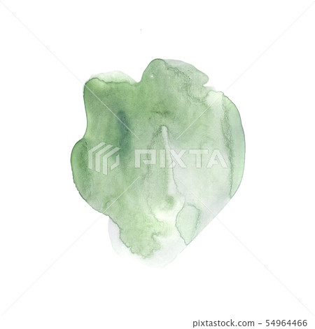 Green Watercolor stain. Juicy eco-friendly color. 54964466