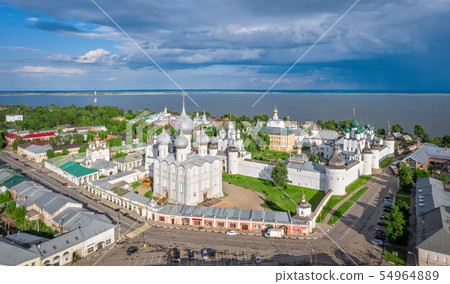 Aerial view of Rostov Kremlin, Russia 54964889