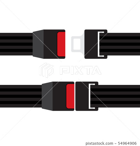 Seat Belt icon isolated on white background 54964906