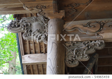Shinshu Kamisuwa Su訪神社Kamisha雕刻整個Su訪神社的江戶寺 Shinshu Kamisuwa Su訪神社Kamisha雕刻整個Su訪神社的江戶寺 54965459
