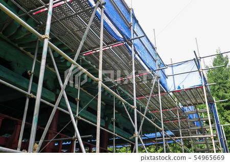 Structures installed for renovation of cultural properties 54965669