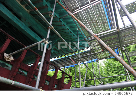 Structures installed for renovation of cultural properties 54965672