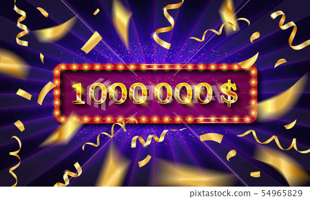 1 million followers thank you gold illustration. 54965829