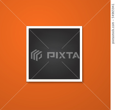 square frame isolated on red 54965941