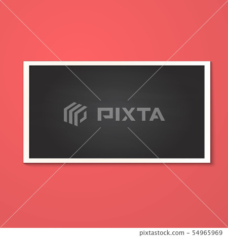 rectangle frame isolated on red 54965969
