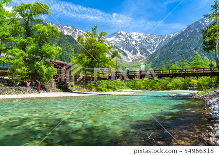 "Nagano Prefecture" Fresh green Kamikochi Kappabashi "fresh green peak period" "Nagano Prefecture" Fresh green Kamikochi Kappabashi "fresh green peak period" 54966318