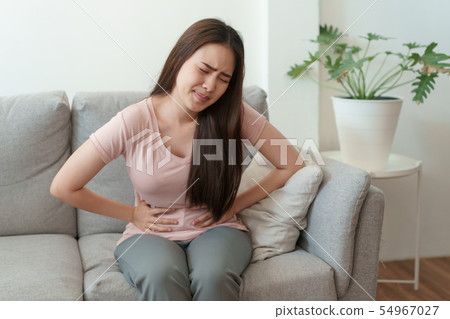 asian woman with menstruation and pain period 54967027