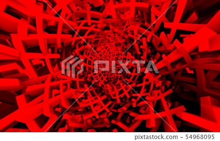 Red hashtag random pattern background. 54968095