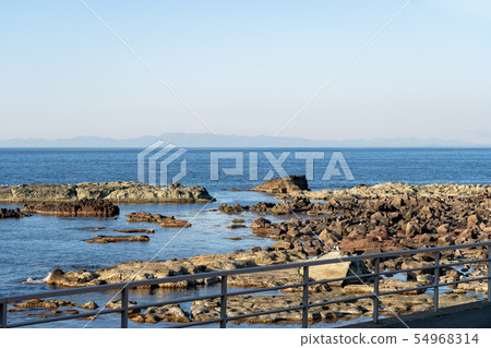 Senjojiki coast scenery Gonoon line Aomori Senjojiki coast scenery Gonoon line Aomori 54968314