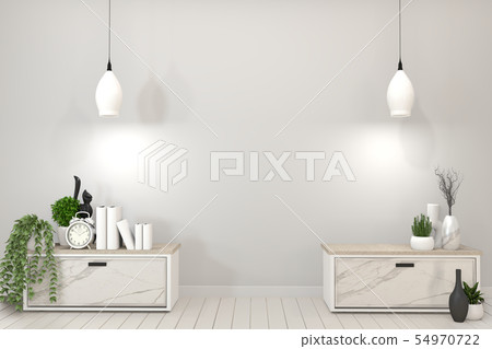 Mock up Tv shelf cabinet in modern empty room. 3d Mock up Tv shelf cabinet in modern empty room. 3d 54970722