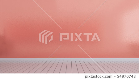 mock up in empty interior background, room coral 54970748