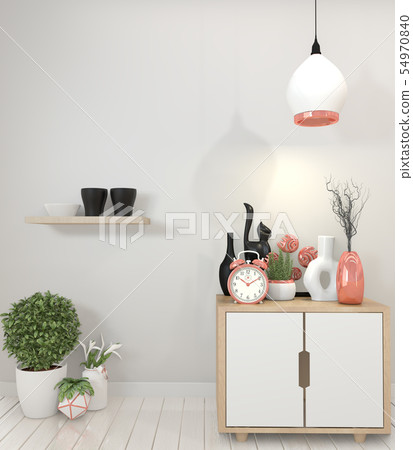 mock up poster granite cabinet and decoration.3d 54970840