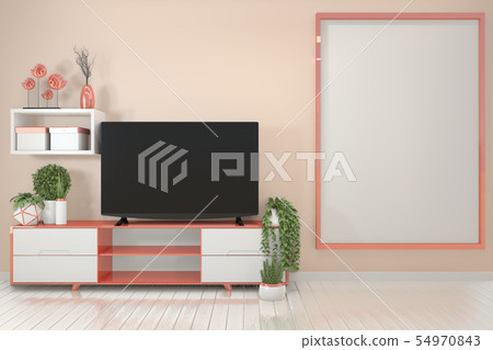 Mock up Pink room interior concept poster frames 54970843