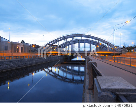 The "American" railway bridges. St. Petersburg, Russia 54970921