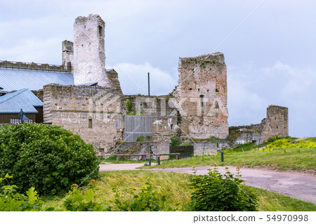 Ruins of an old castle. 54970998