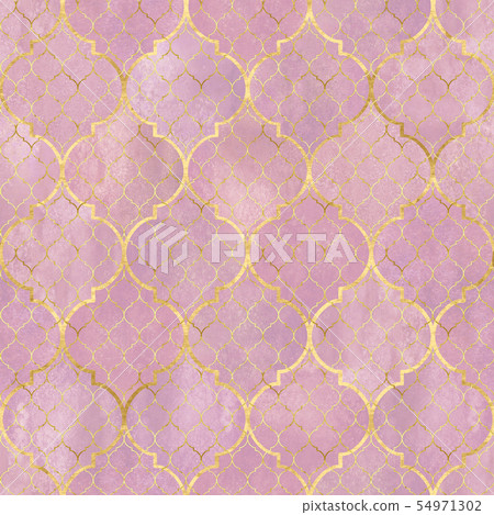Watercolor abstract geometric seamless pattern. Watercolor abstract geometric seamless pattern. 54971302