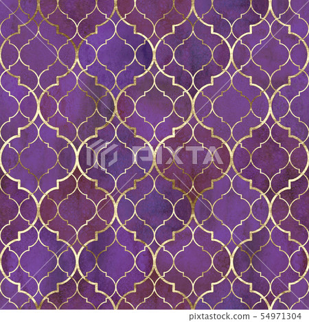Watercolor abstract geometric seamless pattern. Watercolor abstract geometric seamless pattern. 54971304