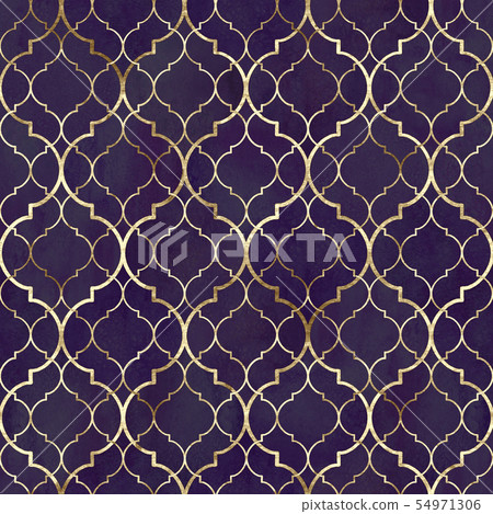 Watercolor abstract geometric seamless pattern. Watercolor abstract geometric seamless pattern. 54971306