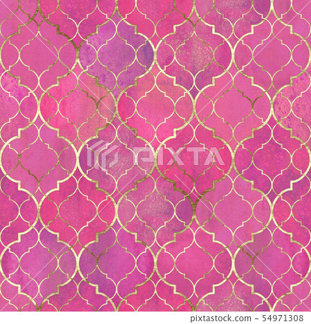 Watercolor abstract geometric seamless pattern. Watercolor abstract geometric seamless pattern. 54971308