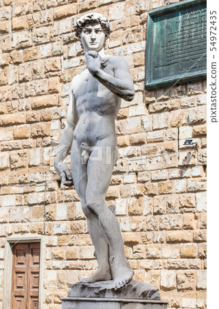Replica Statue of David on Piazza della Signoria Replica Statue of David on Piazza della Signoria 54972435