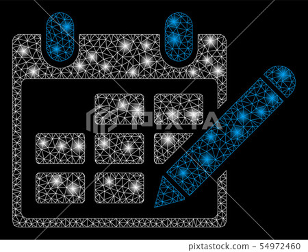 Bright Mesh 2D Edit Calendar Table with Flare Spots Bright Mesh 2D Edit Calendar Table with Flare Spots 54972460