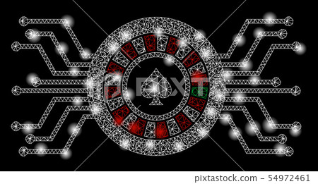 Bright Mesh Carcass Digital Casino Roulette with Flash Spots Bright Mesh Carcass Digital Casino Roulette with Flash Spots 54972461