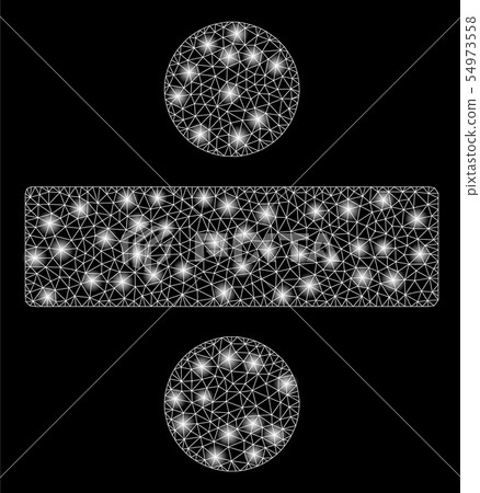 Bright Mesh Carcass Divide Math Operation with Flash Spots Bright Mesh Carcass Divide Math Operation with Flash Spots 54973558