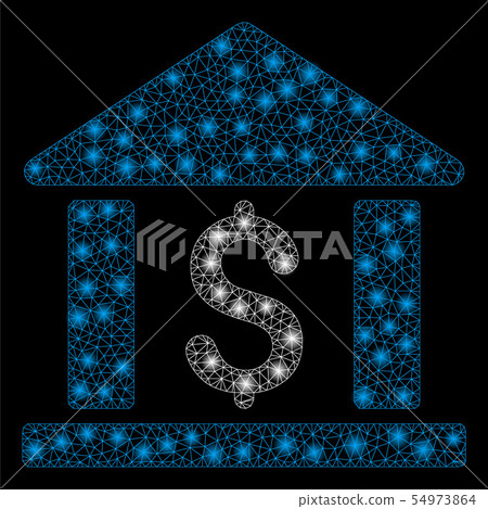 Bright Mesh 2D Dollar Bank with Light Spots Bright Mesh 2D Dollar Bank with Light Spots 54973864