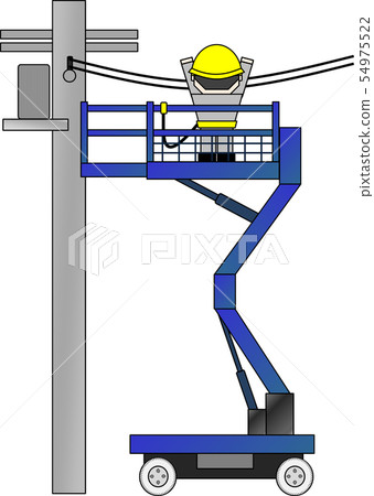 High place work vehicle (during high place work) High place work vehicle (during high place work) 54975522