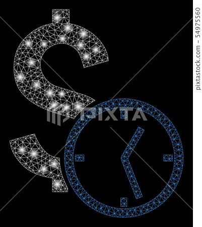 Bright Mesh 2D Dollar Credit with Light Spots 54975560
