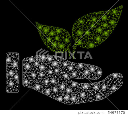 Bright Mesh Carcass Eco Startup Hand with Flash Spots 54975570