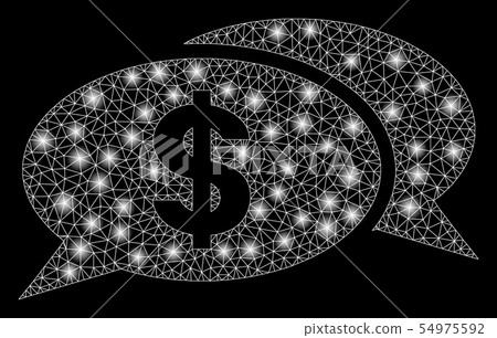 Bright Mesh Network Dollar Chat with Flare Spots 54975592