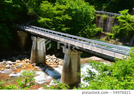Shirasagawa河上的Miyori橋 54976821