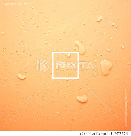 Illustration, transparent, water droplets Illustration, transparent, water droplets 54977374
