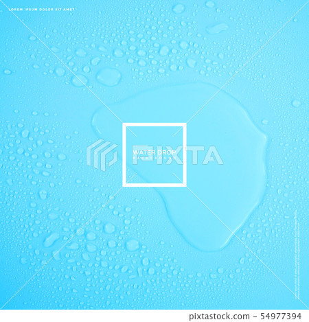 Illustration, transparent, water droplets Illustration, transparent, water droplets 54977394