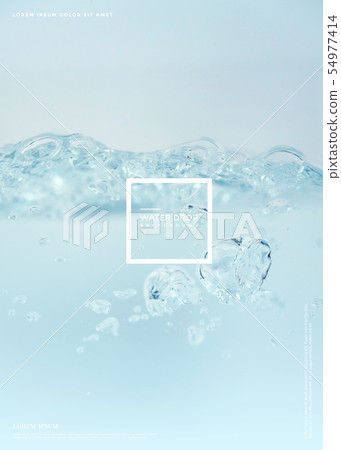 Illustration, transparent, water droplets 54977414