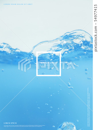 Illustration, transparent, water droplets 54977415