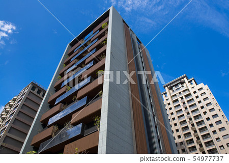 Cityscape - tall buildings, summer, architecture Cityscape - tall buildings, summer, architecture 54977737