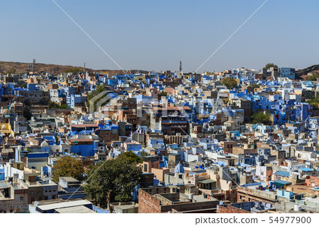 View of Blue city Jodhpur. India View of Blue city Jodhpur. India 54977900