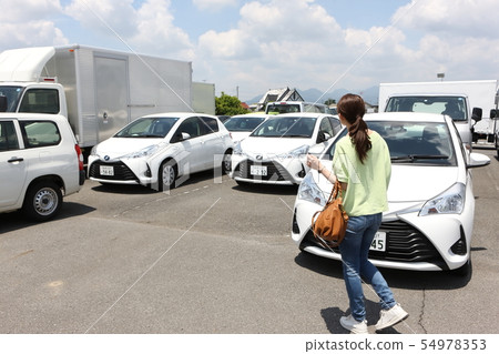 尋找汽車的少婦 54978353