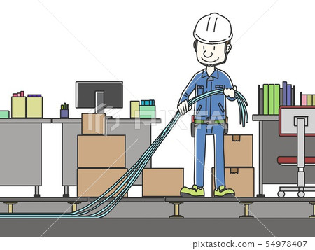 LAN電纜佈線工作 54978407